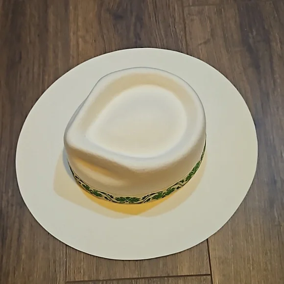 LACK OF COLOR IVY BEVERLY FEDORA HAT WHITE SIZE 55CM (S)